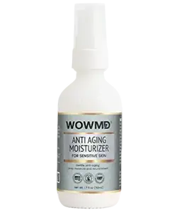 Crema hidratante antienvejecimiento WOWMD para piel sensible