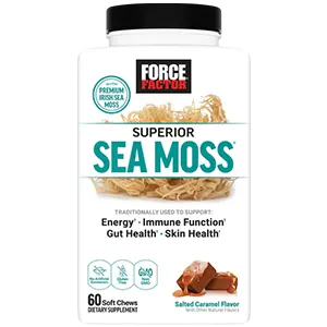 Force Factor Superior Sea Moss Salted Caramel Chews