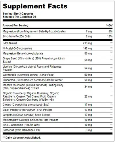 Gundry MD Total Restore Supplement Facts