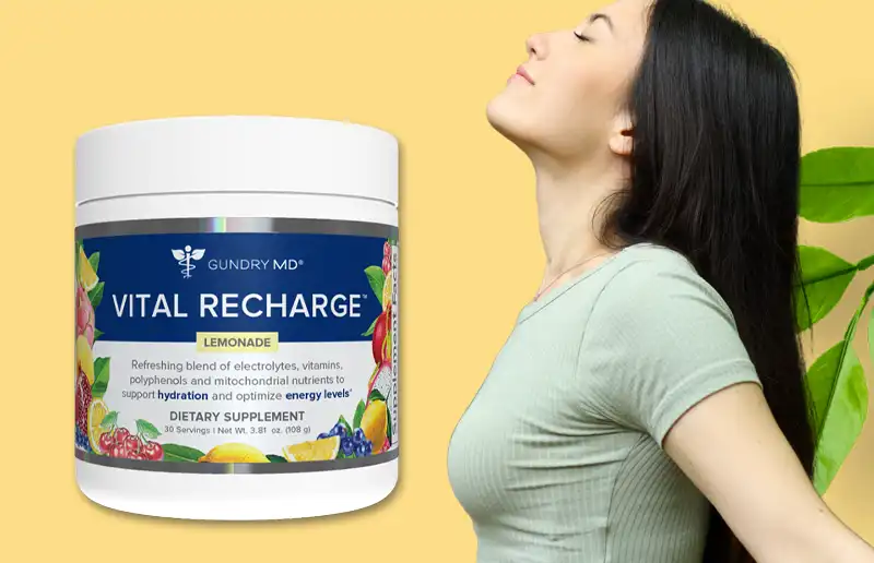 Revisión de recarga vital de Gundry MD: aumente su energía con el refrescante sabor a limonada