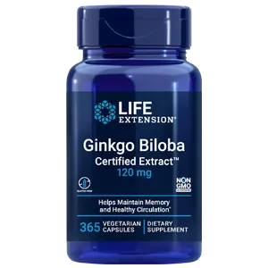 Life Extension Ginkgo Biloba Certified Extract™ 120 mg