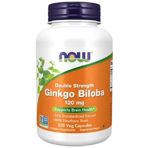NOW Foods Ginkgo Biloba Double Strength 120 mg