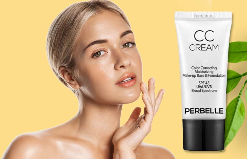 Perbelle CC Cream - 2 Pcs Skin Tone Adjusting CC Cream SPF 43