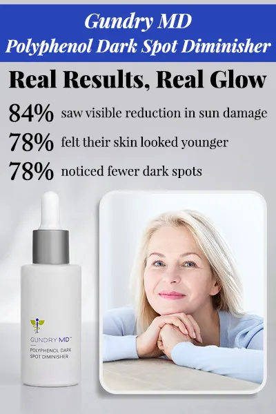 Résultats de la diminution de la tache sombre en polyphénol