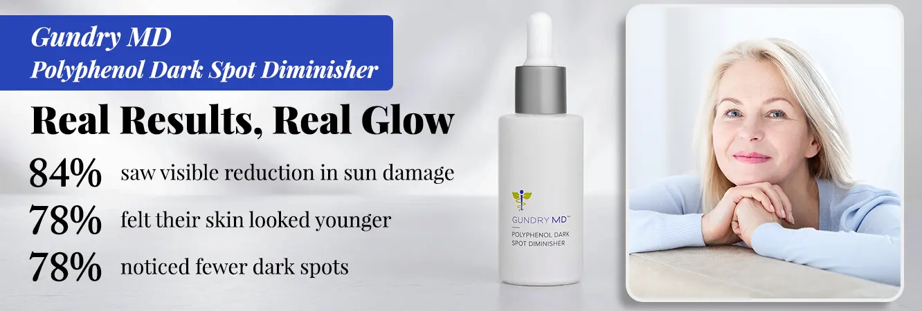 Résultats de la diminution de la tache sombre en polyphénol