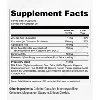 fitspresso supplement facts